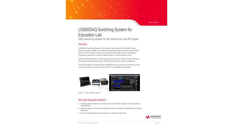 U3900DAQ Switching System for Education Lab